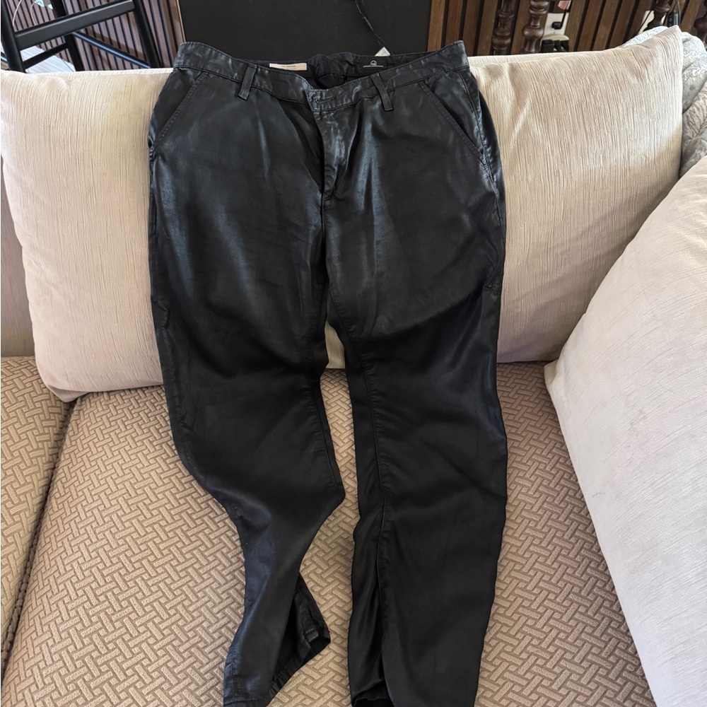 Ag Adriano Goldschmied Black Tailored Trousers
